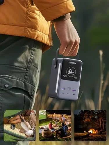 LiPo išorinis akumuliatorius (Powerbank) 48000mAh 300W 3xUSB-C, 2xUSB PB770 UGREEN