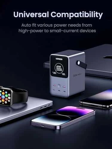 LiPo išorinis akumuliatorius (Powerbank) 48000mAh 300W 3xUSB-C, 2xUSB PB770 UGREEN