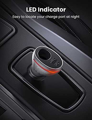 Automobilinis telefonų kroviklis UGREEN CD204, USB, USB-C, 84 W