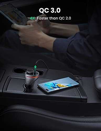 Automobilinis telefonų kroviklis UGREEN CD204, USB, USB-C, 84 W