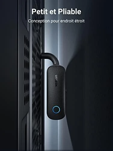 UGREEN CM403 AUX siųstuvas / imtuvas, Bluetooth 5.0 (juodas)
