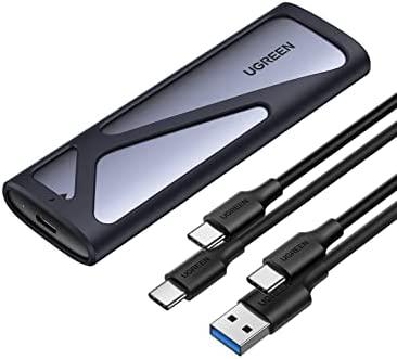 UGREEN CM400 M.2 SSD namas, NVMe, SATA, 10 Gbps, USB-C (šürke)