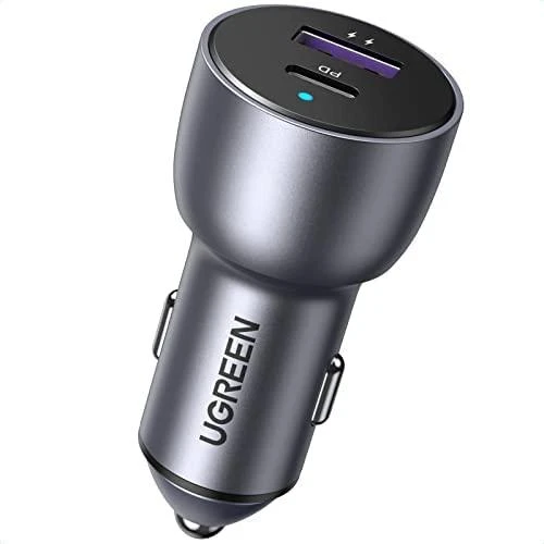 Automobilinis įkroviklis Ugreen CD213 USB-C/USB-A 36W pilkas