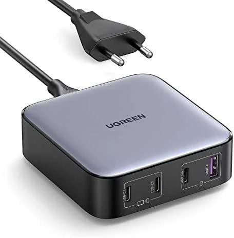 Įkroviklis UGREEN CD328 Nexode, 3x USB-C, USB-A, GaN, 100 W