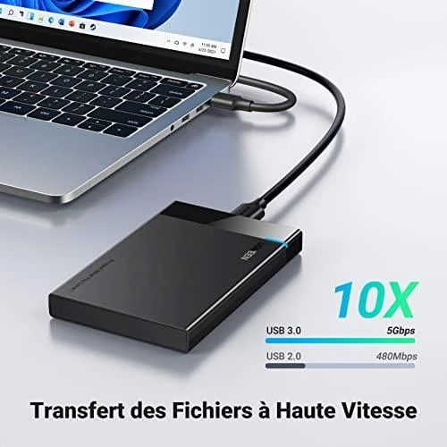 UGREEN US221 SATA išorinio disko dėklas HDD 2.5 "