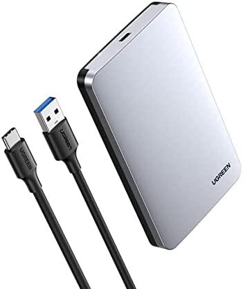 Ugreen CM300 70498 skyrius 2,5'' SATA 3.0 6Gbps kietasis diskas - pilka + USB-C - USB-A laidas 0,5 m