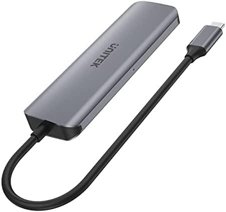 UNITEK Hub USB-C 3xUSB 3.1 Gen1 PD 100W SD Micro SD H1107C