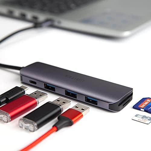 UNITEK Hub USB-C 3xUSB 3.1 Gen1 PD 100W SD Micro SD H1107C