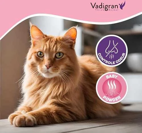 VADIGRAN kačių kraikas Clump Babypowder EU 12kg