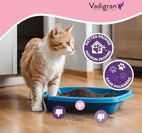 VADIGRAN kačių kraikas Clump Babypowder EU 12kg