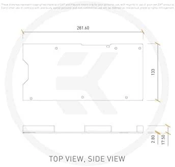 Ek Water Blocks EK Vanduo Blocks EK-Quantum Vector² Strix RTX 3070 Ti - nikiel