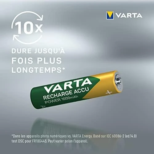 Įkraunami Elementai Varta AAA R03 1000 mAh 5703 4 vnt.