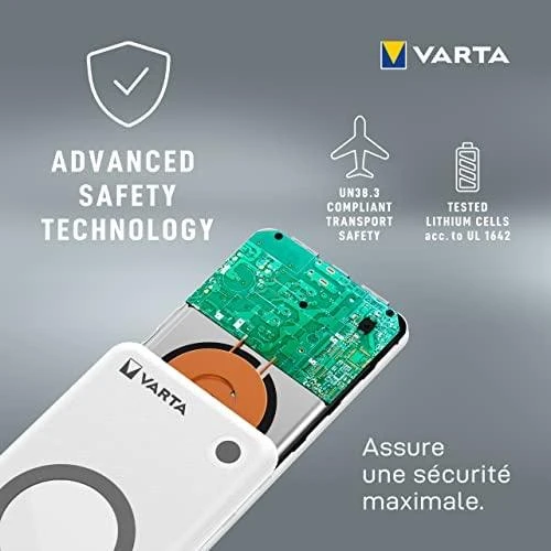Varta Wireless Power bank-charger Energy 10000mAh 57913 išorinė baterija (powerbank)-pakrovėjas