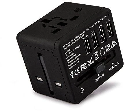 VEHO VAA-200-TA1 TRAVEL ADAPTER WITH 4 U
