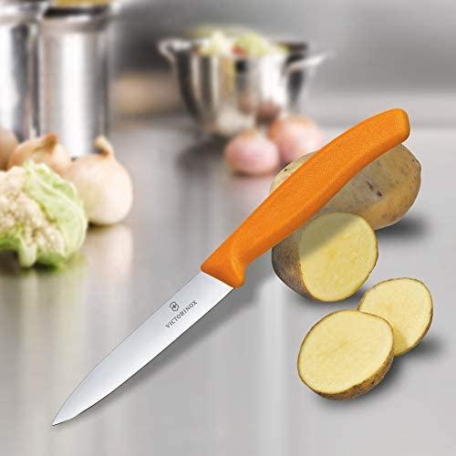 Victorinox Victorinox daržovių peilis, lygus, 10 cm, oranžinis