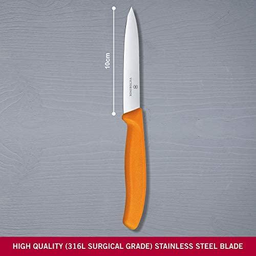 Victorinox Victorinox daržovių peilis, lygus, 10 cm, oranžinis
