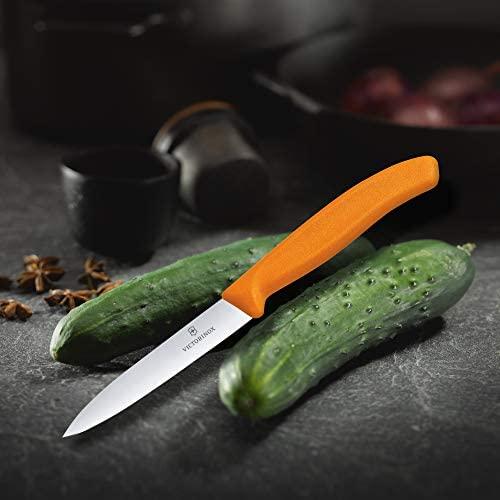 Victorinox Victorinox daržovių peilis, lygus, 10 cm, oranžinis
