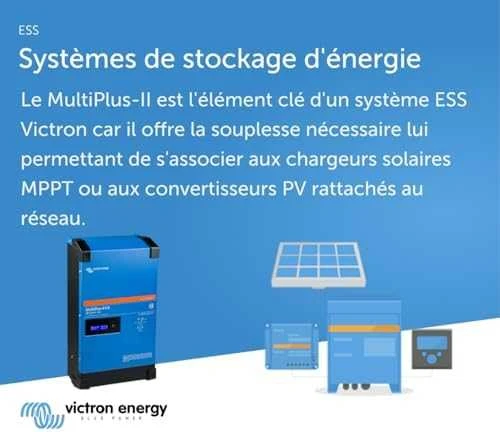Victron Energy MultiPlus-II maitinimo adapteris / keitiklis, vidinis, 3000 W, juodas, mėlynas
