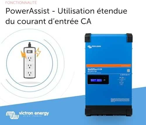 Victron Energy MultiPlus-II maitinimo adapteris / keitiklis, vidinis, 3000 W, juodas, mėlynas
