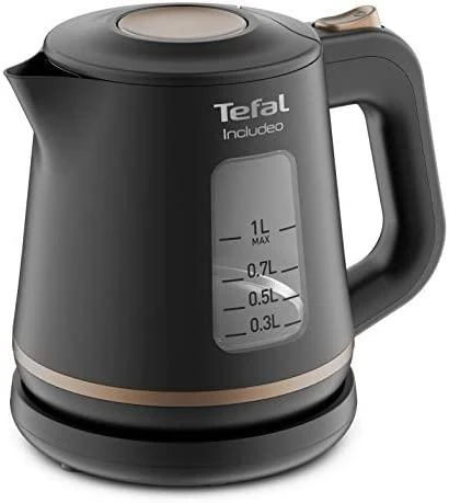 TEFAL | Virdulys | KI533811 | Electric | 2400 W | 1 L | Plastic | 360° rotational base | Juodas