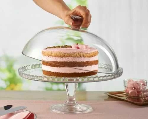 Secret de Gourmet stiklinė tortinė su dangčiu 32 cm