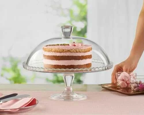 Secret de Gourmet stiklinė tortinė su dangčiu 32 cm