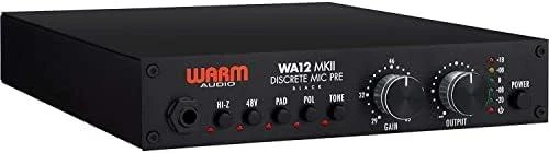 Warm Audio Šiltas garsas wa12 mkii juodas - mikrofono pirminis stiprintuvas