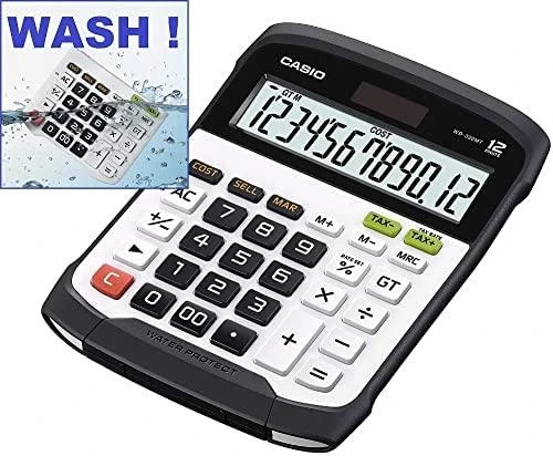 Stalinis skaičiuotuvas CASIO WD-320MT, 144,5 x 194,5 x 35,6 mm, plaunama klaviatūra