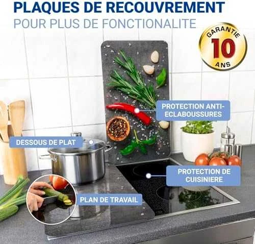 Maximex PIECES Stiklinės apsauginės plokštelės krosnelei ROSEMARY, 2 vnt