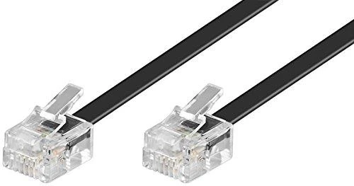 Goobay Modulinis telefono kabelis 50318 11/RJ14 vyr. (6P4C), RJ11/RJ14 vyr. (6P4C), 6 m, Juodas