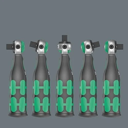 Grąžtas Terkšlė Wera 8009 Zyklop Pocket Imperial Set 1; 3/8''-1/4'' +? sukimo antgaliai