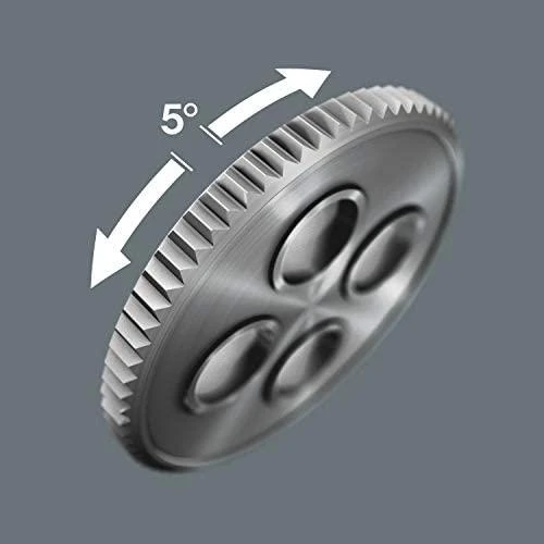 Grąžtas Terkšlė Wera 8009 Zyklop Pocket Imperial Set 1; 3/8''-1/4'' +? sukimo antgaliai
