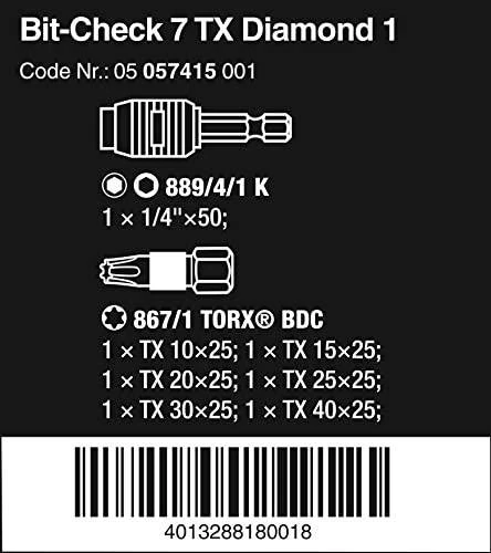 Wera Bit-Check 7 TX Diamond 1