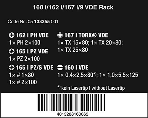 WERA 160 i/162 i/167 i/9 atsuktuvų rinkinys Kraftform