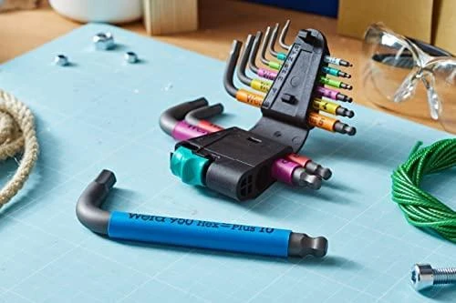 Šešiakampių raktų rinkinys WERA 950/9 Hex-Plus Multicolor
