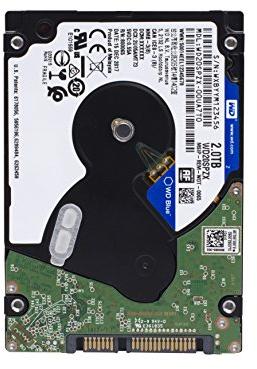 „SanDisk WD Mėlyna Mobile 2TB HDD 7 mm 5400 aps./min. SATA 6 Gb/s serijinis ATA 128 MB talpykla 2,5 colio, atitinkantis RoHS reikalavimus, didmeninis