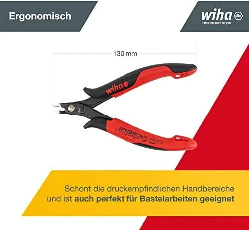 Wiha Preciziniai šoniniai kirtikliai iki 1 mm ilgio 128 mm (26813)