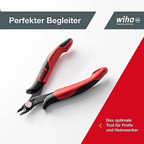 Wiha Preciziniai šoniniai kirtikliai iki 1 mm ilgio 128 mm (26813)
