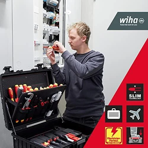 Įrankių lagaminas elektrikams WIHA Competence XL (80 vnt.)