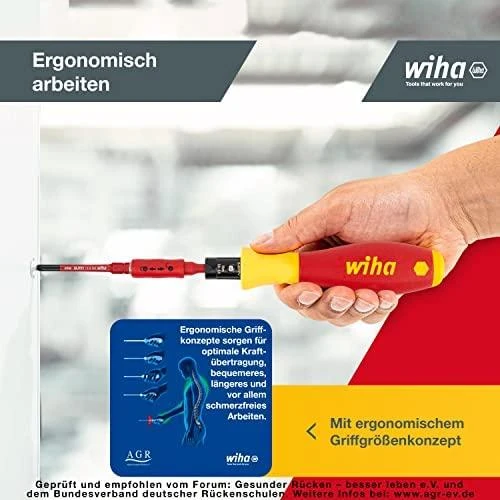 Atsuktuvų komplektas Wiha TorqueVario-S; 18 vnt.
