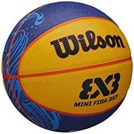 Krepšinio kamuolys Wilson Fiba 3x3 Junior geltona ir-mėlyna WTB1133XB (5)