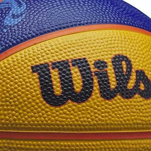 Krepšinio kamuolys Wilson Fiba 3x3 Junior geltona ir-mėlyna WTB1133XB (5)