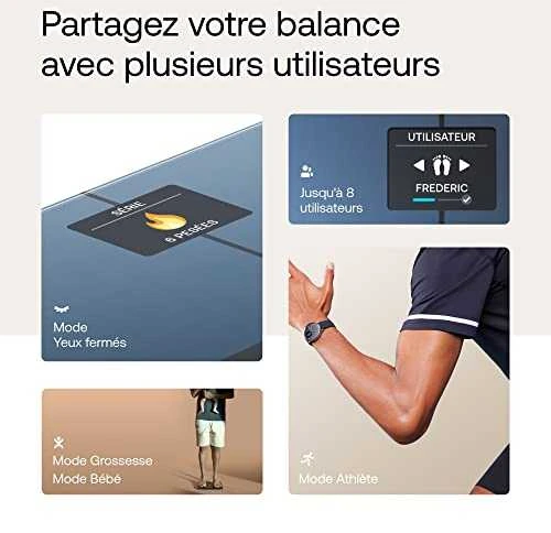 Withings Body Smart svarstyklės - Juodos