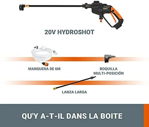 Plovykla Worx Hydroshot WG620E; 20 V (be akumuliatoriaus ir pakrovėjo)