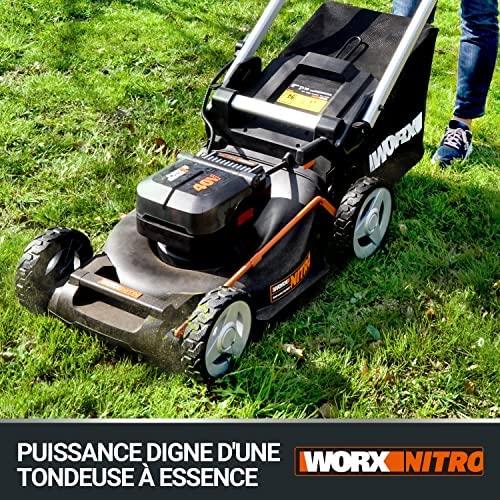 Akumuliatorinė savaeigė vejapjovė Worx WG749E; 2x20 V; 2x4,0 Ah akum.