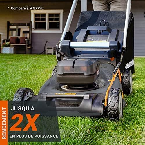 Akumuliatorinė savaeigė vejapjovė Worx WG749E; 2x20 V; 2x4,0 Ah akum.
