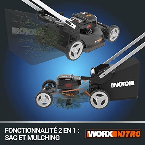 Akumuliatorinė savaeigė vejapjovė Worx WG749E; 2x20 V; 2x4,0 Ah akum.