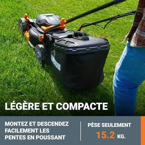 Akumuliatorinė vejapjovė WORX WG743E 2x20V 4Ah