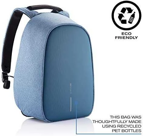 Kuprinė su apsauga nuo vagių XD Design Bobby Hero Regular, Mėlynos spalvos (Pažeista pakuotė)