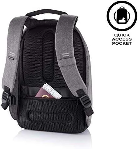 Kuprinė nešiojamam kompiuteriui XD Design Anti-Theft Bobby Hero Small Grey, pilka, 11.5 l